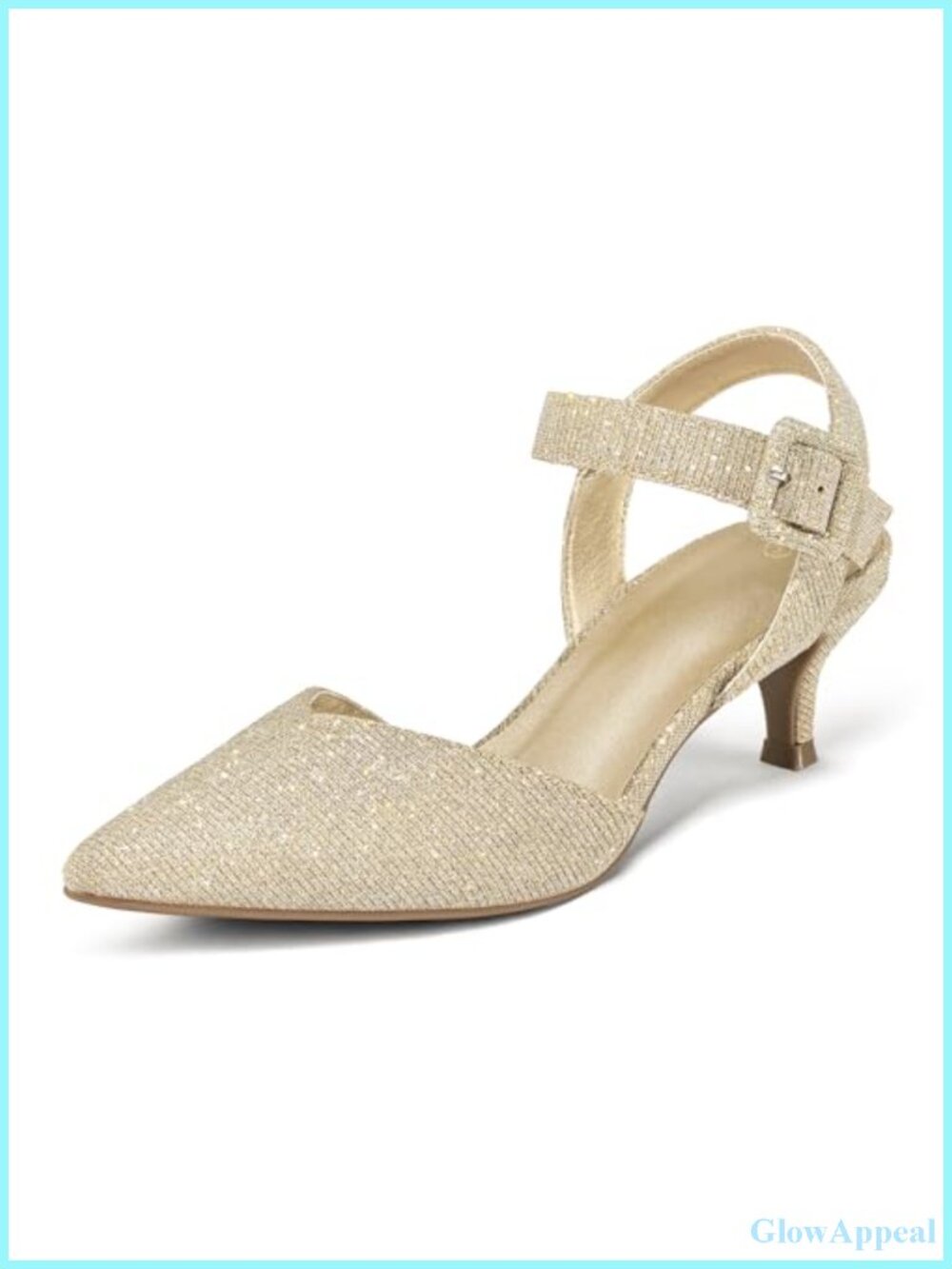 Women's Closed Toe Kitten Heels Pumps Wedding Dress Shoes